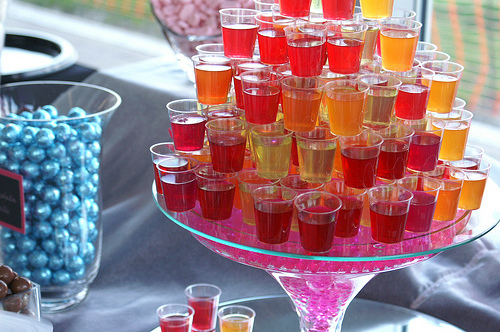 bier, Shots and wedding candy buffet