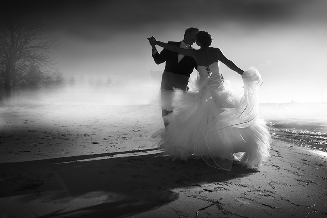 romance, wind and beach