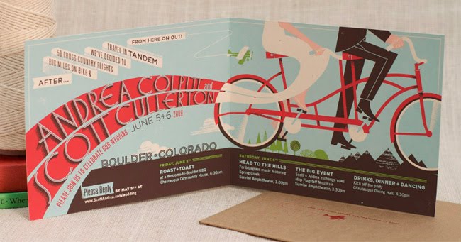 bicycle and invitation