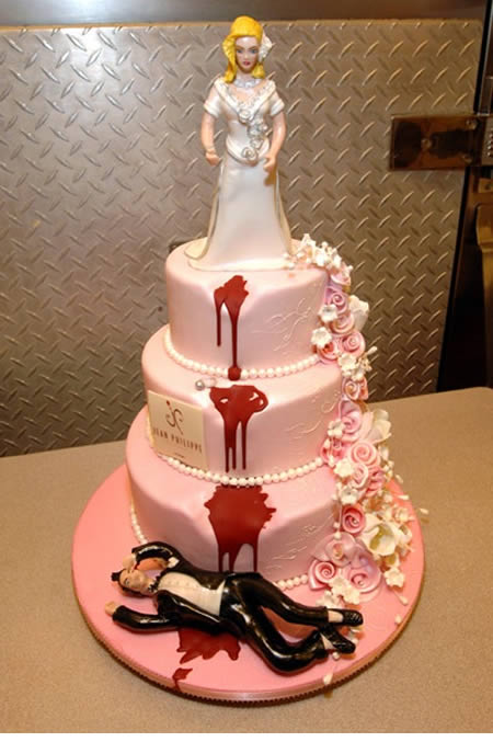 divorce cake, groom and no love