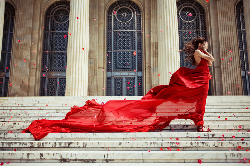 glamourous, red dress, true and photography