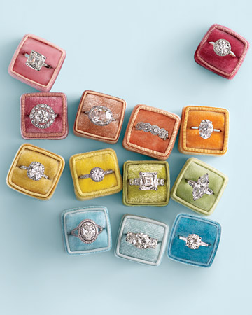 wedding rings, diamond and blw