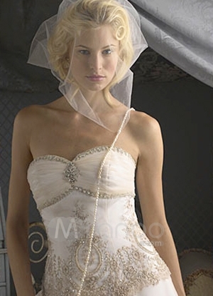 sweetheart, gown and blonde