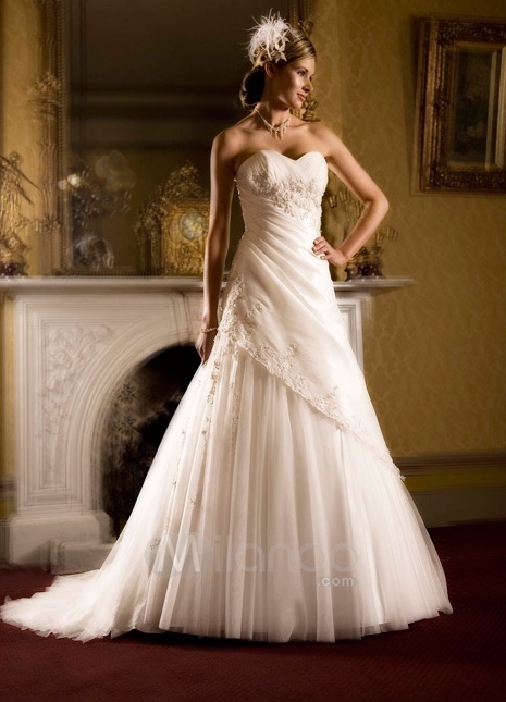 tulle, lace, wedding dress and woman