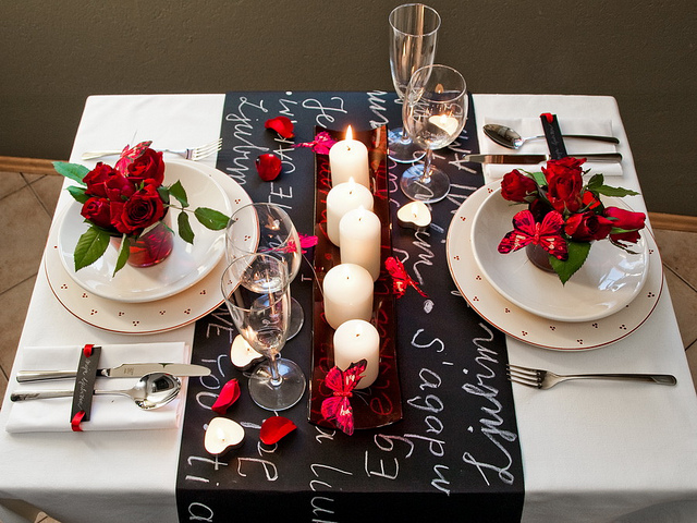 red, Valentine's Day, roses and black