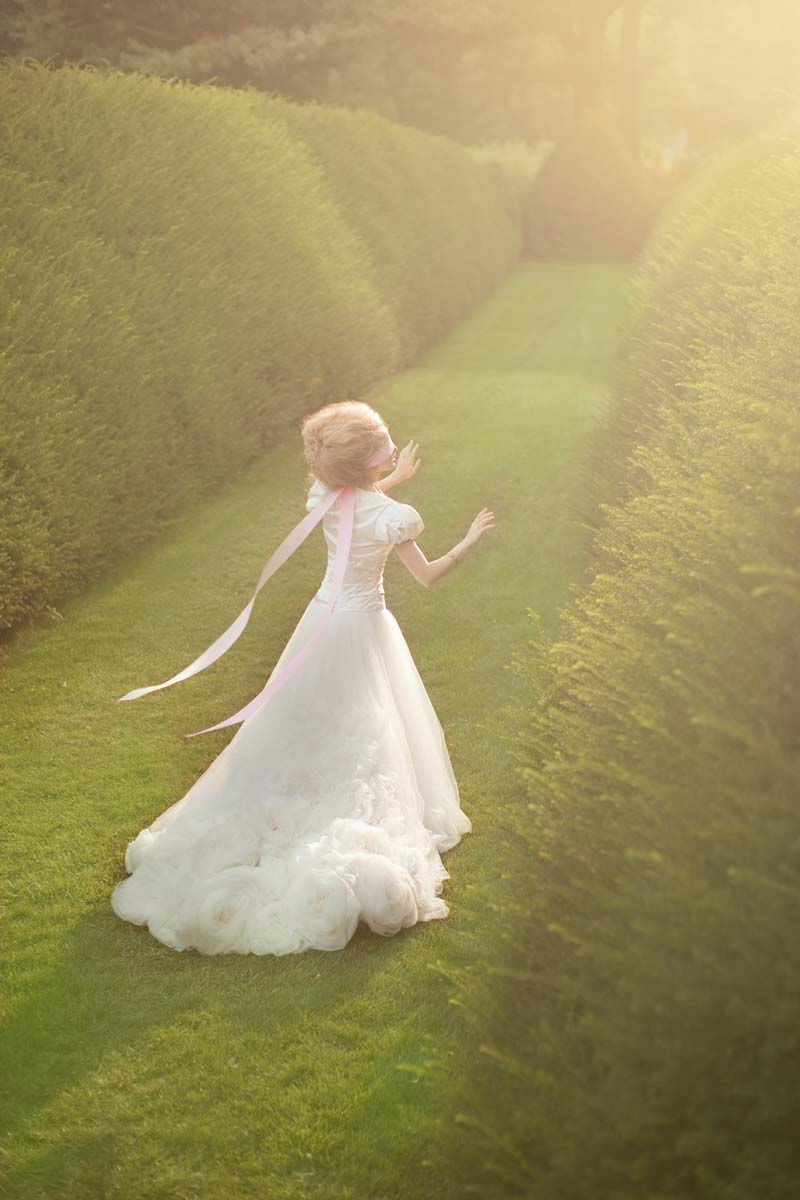 pink, dress, ribbons and wedding dress