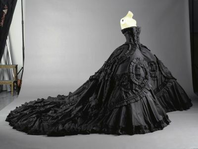 dress, black and gothic