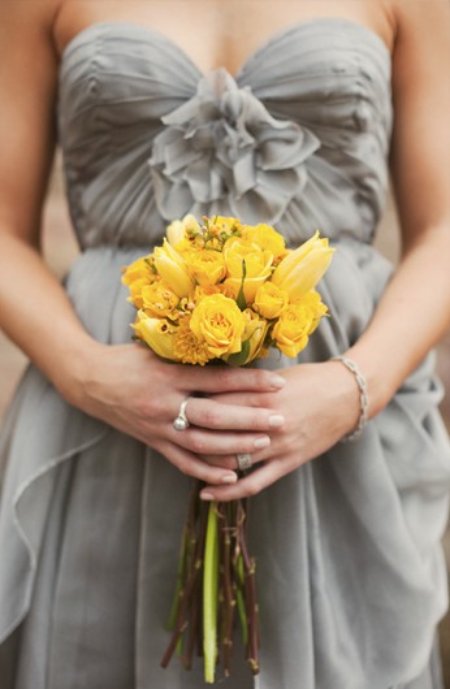 flower girl, yellow and flowers