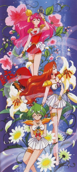 mahou shoujo, anime and wedding peach