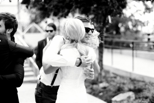 friends, bride and cute