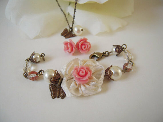 vintage, flowers and flower girl