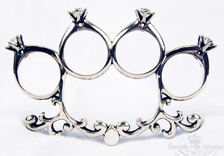 diamond, sexy, wedding ring and brass knuckles