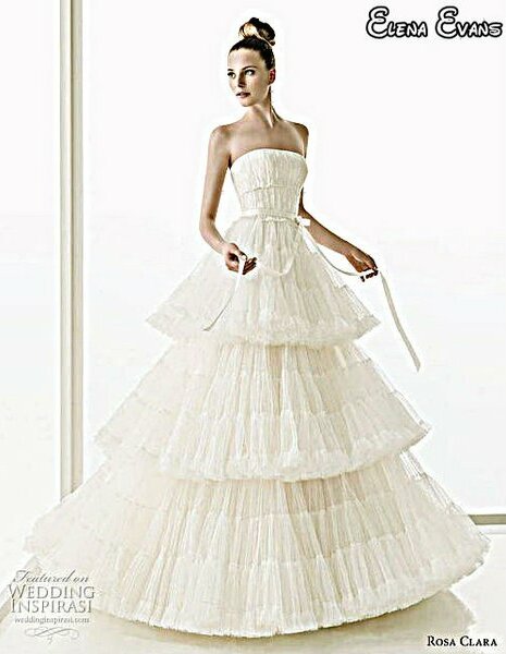 rosa clara and wedding dress