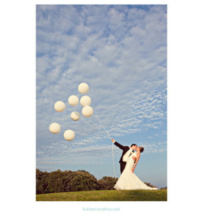 couple, kiss and balloons