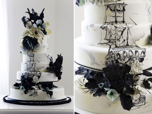 nautical, navy and cake opera co