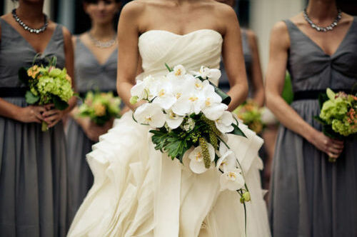 bouquet, flowers and orchids