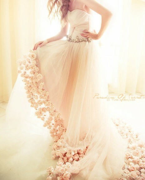 dress with flowers, perfect, pretty and beautiful