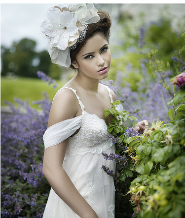 bride, hairstyle and white