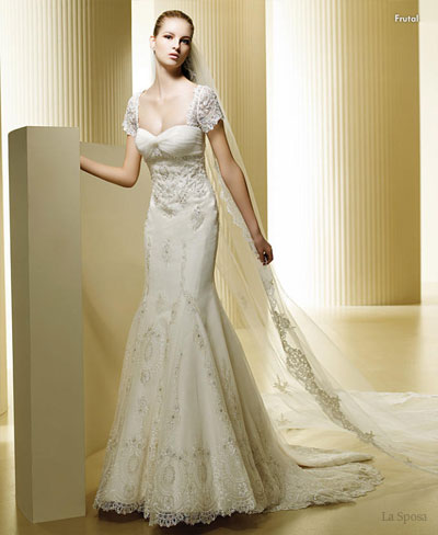 lasposa, wedding dress and slow sleeve