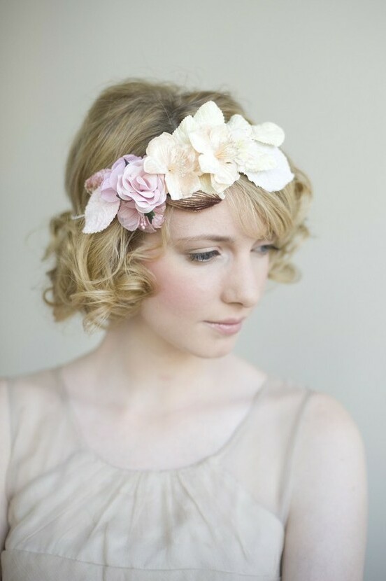 hairstyle, bride, pretty and headband