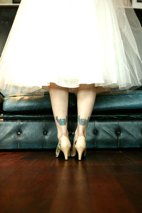 back, dress, tattoo and legs