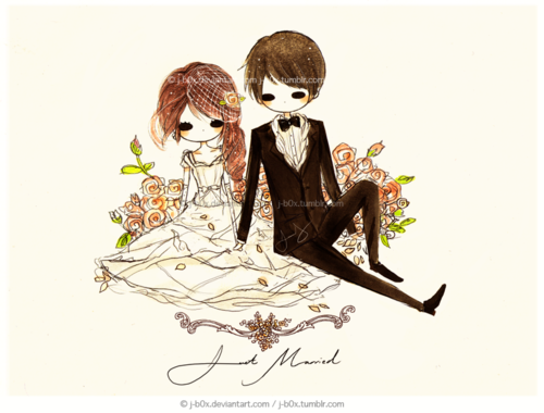 draw, groom and bride