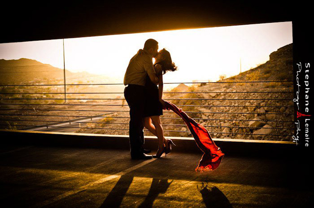 engagement, scarf and hugh