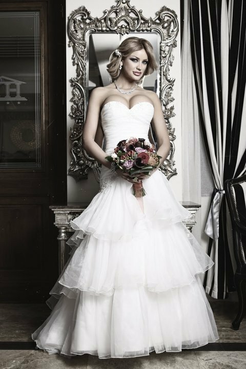 gown, girl, beautiful and blonde