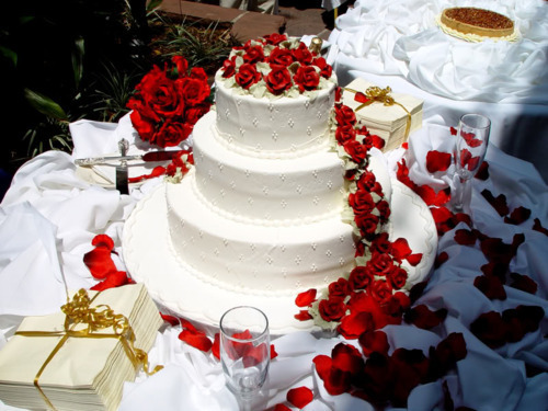 roses, cake and food