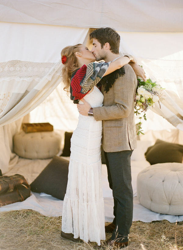 tent, white, kiss and couple