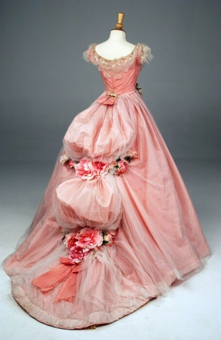 gown, dress, pink and vintage