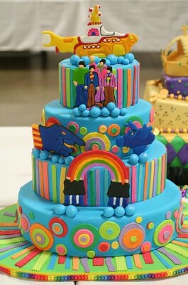 beatles, colors and wedding cake