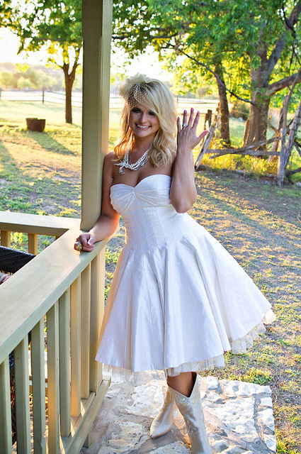 dress, ring and boots