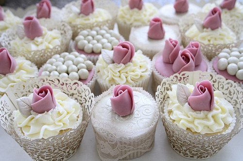 glamour, cupcakes and pink
