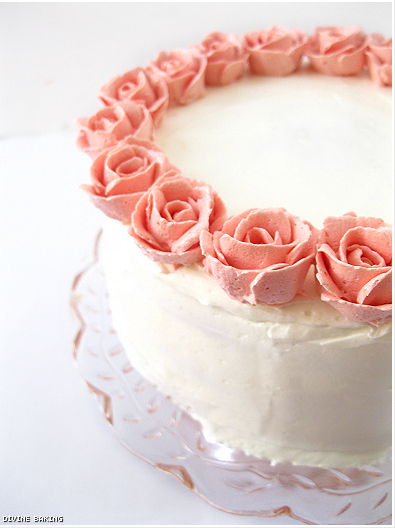 roses, pink and cake
