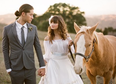 horse, boy and girl