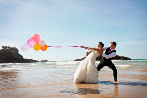 balloons, colors and beach