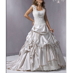 woman, wedding dress and beautiful