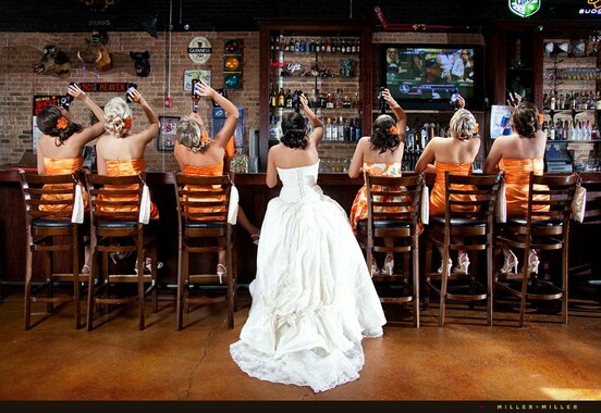 bar, bride and drink