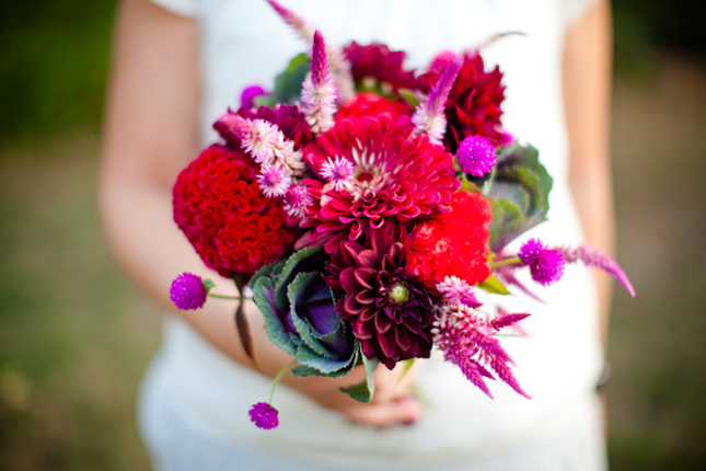 purple, red and flower