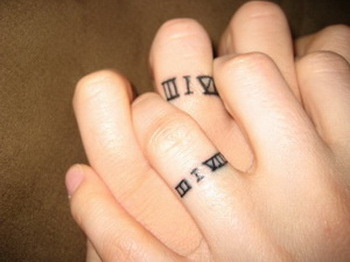tattoo, couple and numbers