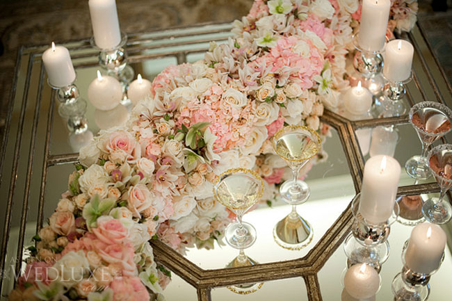 pink, flowers and tablescape