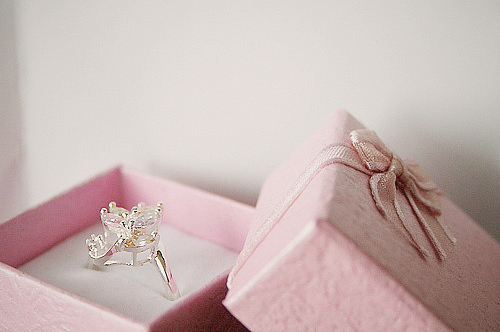 crystal, heart and pink