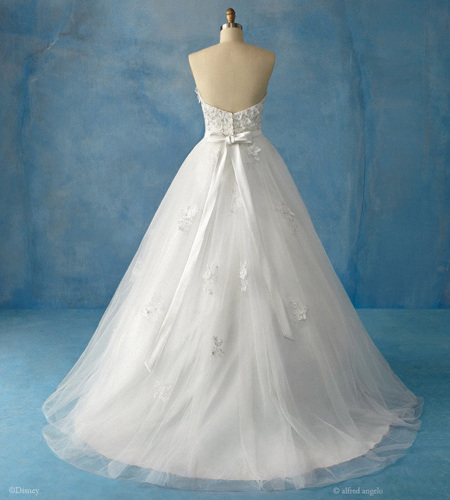 bride, back and dress