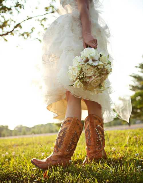 western, Cowgirl, flowers and dress