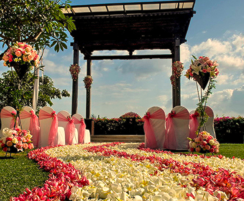 wedding ceremony, flowers and cute