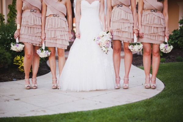 bouquet, bride and dresses