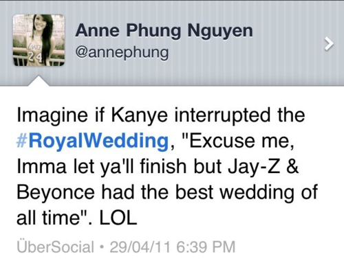 kanye west, beyoncé and royal wedding