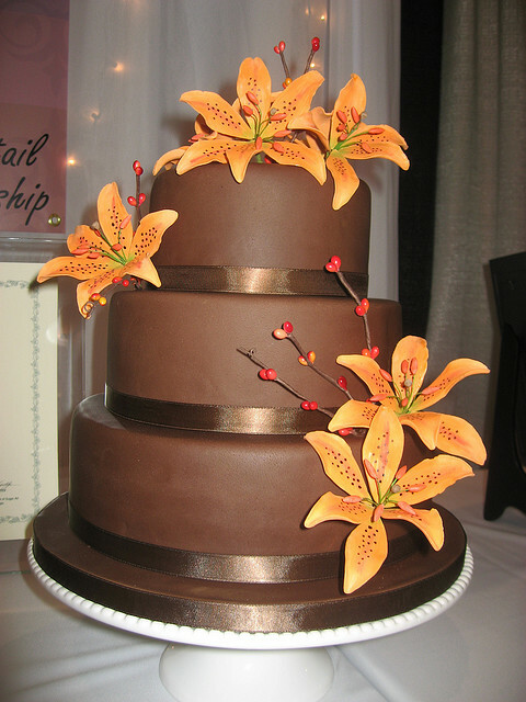 chocolate, tiger, lillies and wedding cake