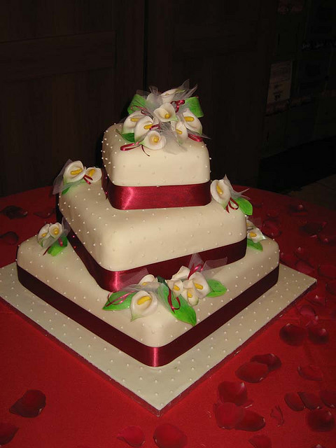 ribbons, burgundy, calla lillies and photography